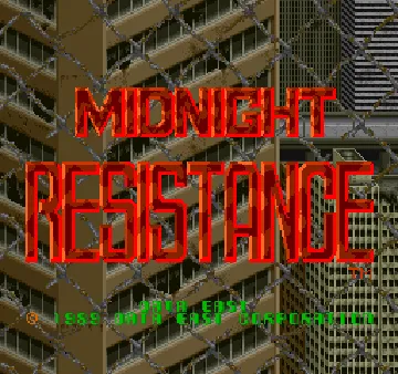 Midnight Resistance (Japan) screen shot title